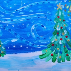 Van Gogh Christmas Trees