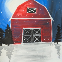 Winter Barn