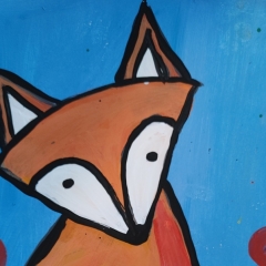 Fox in the Flowers