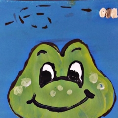 Frog on a Lily Pad
