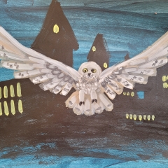 Hedwig Over Hogwarts