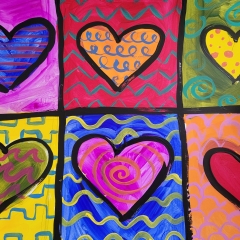 Pop Art Hearts