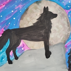 Wolf-Silhouette